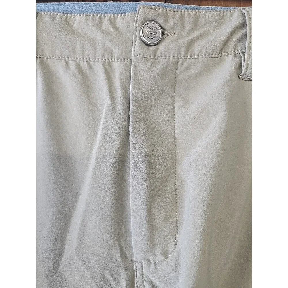 Free Fly Men's Shorts Breeze Khaki Tan Chino Performance Active, Size 38 - Picture 4 of 10